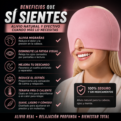 Gorro de gel para migraña